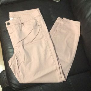 Maurice’s pastel pink jeggings